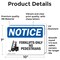 Signmission Forklifts Only No Pedestrians Sign With Symbol, 10 in W x Rectangle, Vinyl Decal OS-2PACK-NS-D-710-L-12894 - alternate 6